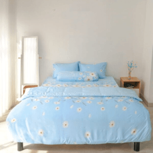 Bộ chăn ga gối Việt Nhật TVM12 – Họa tiết hoa cúc