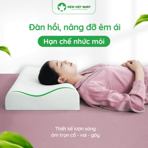 Gối Nằm Cao Su Lượn Sóng Việt Nhật
