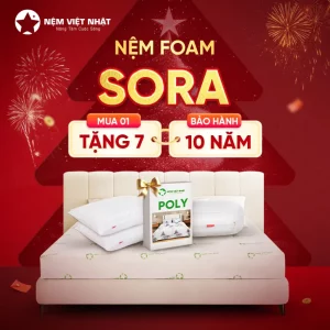 Nệm Foam Việt Nhật Sora – Êm Ái, Nâng Niu Giấc Ngủ