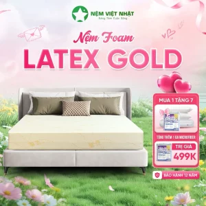 Nệm Foam Việt Nhật Latex Gold – Nâng Đỡ, Thoáng Mát Tối Ưu