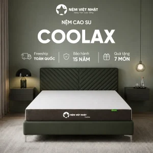Nệm Cao Su Việt Nhật Coolax – Vững Nâng Đỡ, Mát Trọn Giấc